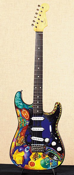 Guitar Painted by Mike Rios