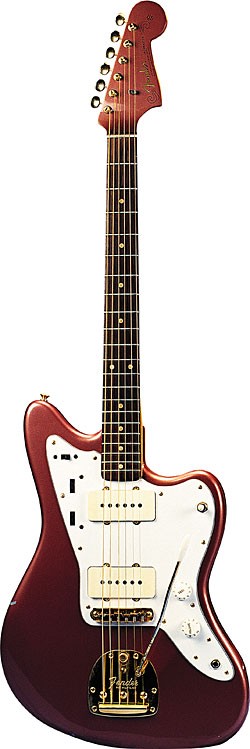 A 1963 Fender Jazzmaster in Burgundy Mist