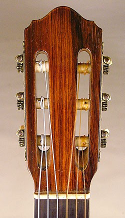 Headstock of one of the lefty 'bursts