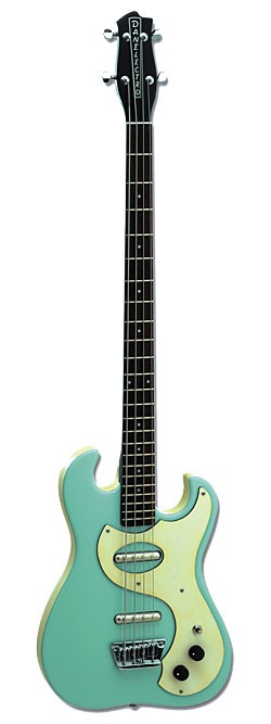 Danelectro Dano '63 long-scale bass in Aqua