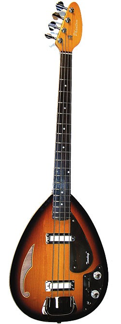 Phantom Teardrop hollow body in Tri-burst