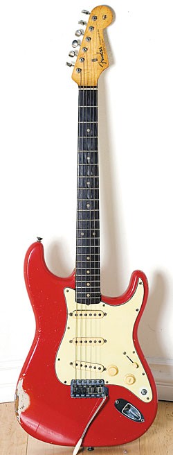 1962 Fender Stratocaster in Fiesta Red.