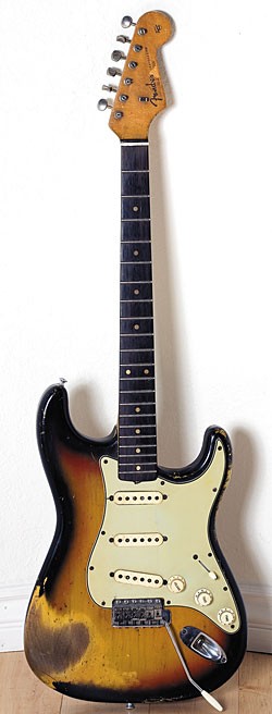 Mid-'60s pre-CBS Fender Stratocaster in sunburst.