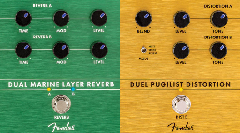 Fender’s Duel Pugilist Distortion & Dual Marine Layer Reverb Fender’s Duel Pugilist Distortion & Dual Marine Layer Reverb