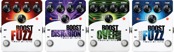 Tech 21’s Boost Series Pedals
