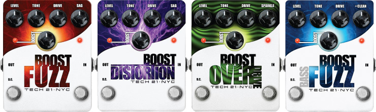 Tech 21’s Boost Series Pedals Tech 21’s Boost Series Pedals