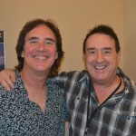 Virtuoso axe slingers Carl Verheyen left and Steve Trovato right could be found making the rounds with keen ears and nimble fingers to match.