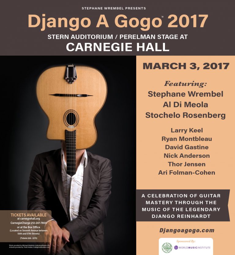 Wrembel, Di Meola, Rosenberg Headline Django a Gogo Festival