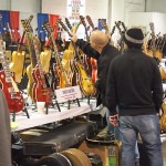 Drew’s Guitars booth.