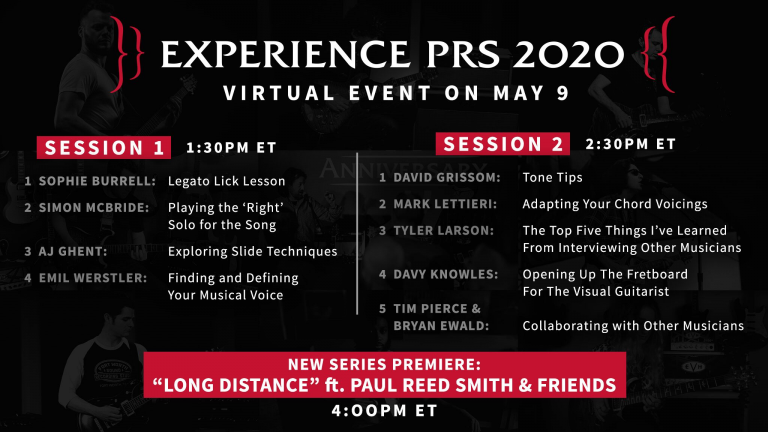 PRS Guitars Hosting Virtual “Experience PRS 2020”