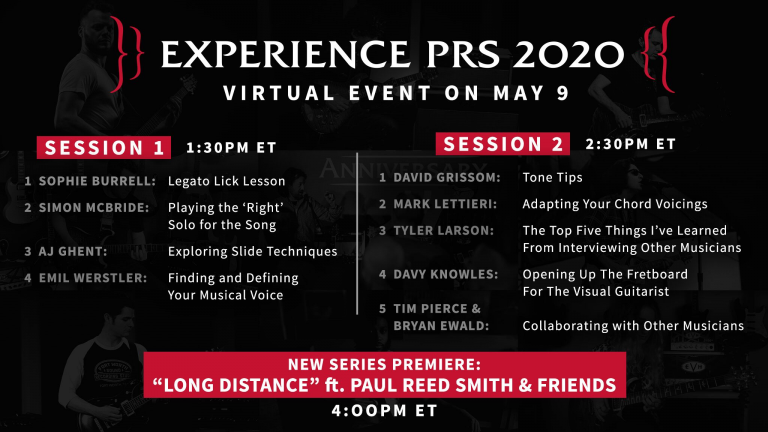 PRS Guitars Hosting Virtual “Experience PRS 2020” PRS Guitars Hosting Virtual “Experience PRS 2020”