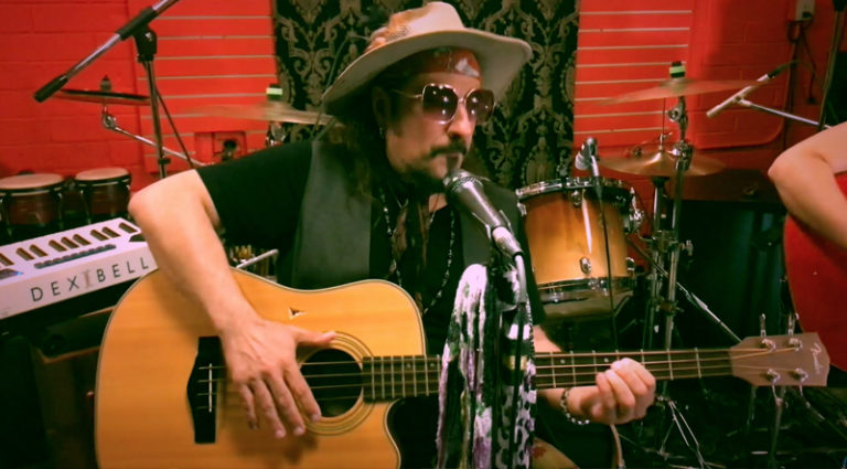 Fabrizio Grossi leads band through exclusive take on “Right Down Below.” Fabrizio Grossi leads band through exclusive take on “Right Down Below.”