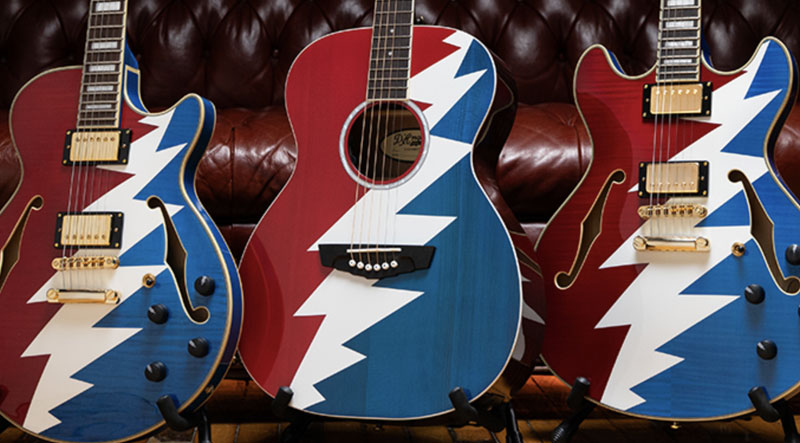D’Angelico Guitars Launches 60th Anniversary Grateful Dead Collection