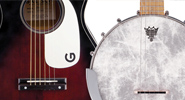 Gretsch Roots Collection: Jim Dandy Flat-top, Dixie 6 Guitar-Banjo Gretsch Roots Collection: Jim Dandy Flat-top, Dixie 6 Guitar-Banjo