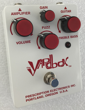 PRESCRIPTION ELECTRONICS SHIPS REISSUE YARDBOX PEDALS WITH USER SELECTABLE OUTPUT BUFFER