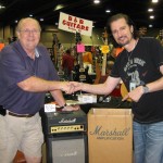 Bruce Kulick scored a cool "plexi" Marhsall Micro Lead stack that was signed by Jim Marshall.