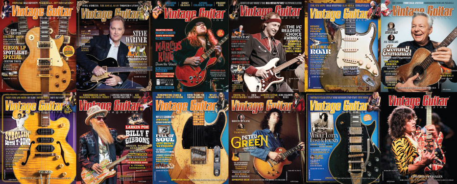 Low Rate 19 Calendar $19.95 Vintage guitar magazine
