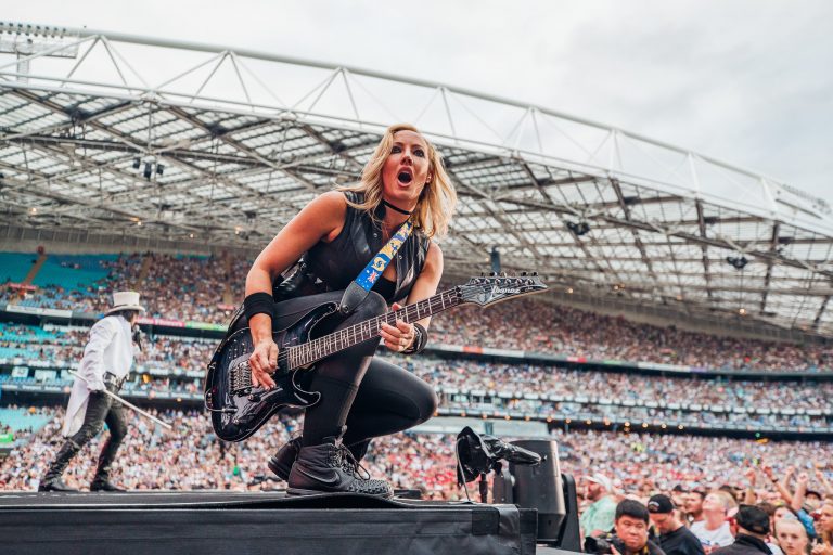 TRAILBLAZING ROCKSTAR AND GUITAR SHREDDER NITA STRAUSS AND LEVY’S ADD LIMITED-EDITION GUITAR STRAP TO BENEFIT AUSTRALIA RELIEF EFFORTS TRAILBLAZING ROCKSTAR AND GUITAR SHREDDER NITA STRAUSS AND LEVY’S ADD LIMITED-EDITION GUITAR STRAP TO BENEFIT AUSTRALIA RELIEF EFFORTS