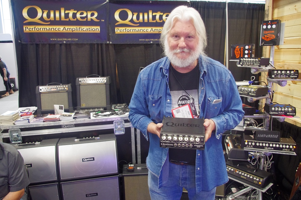 3rd Powers Amplification’s Brett Moore was all smiles showing off his new Roosevelt Pedal.