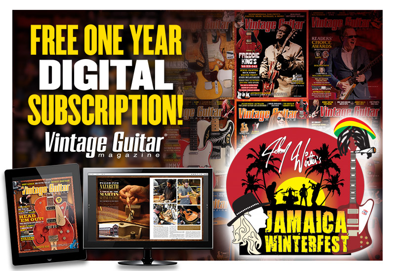 Johnny Winter’s Jamaica “Winterfest” Vintage Guitar magazine