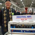 Tony N. in his booth, Industrial Amps.