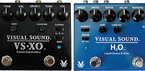 Visual Sound’s H20 V3 Liquid Chorus & Echo and VS-XO Premium Dual Overdrive Visual Sound’s H20 V3 Liquid Chorus & Echo and VS-XO Premium Dual Overdrive